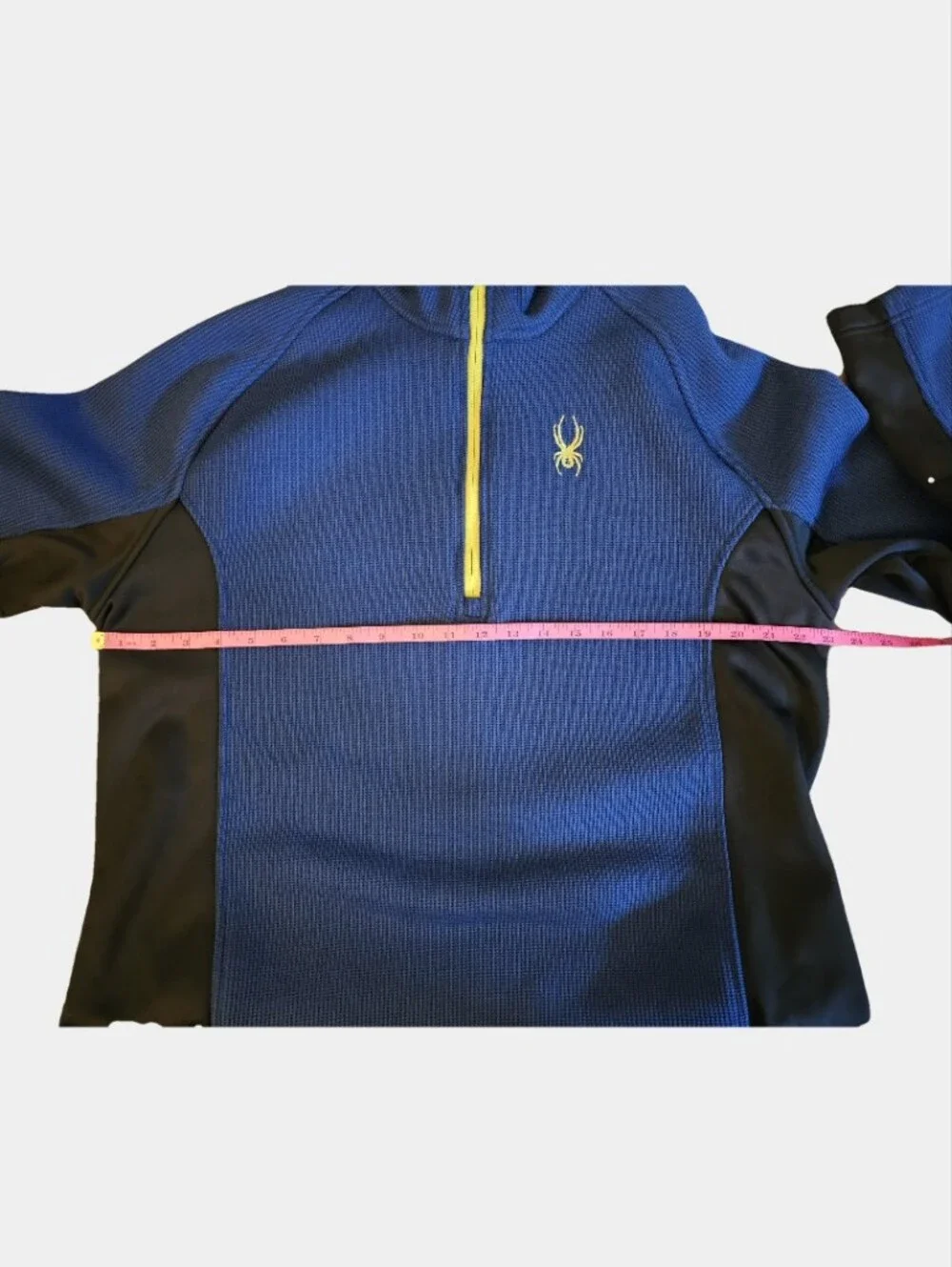 Spyder Mens Outbound 1/4 Zip Mid-Weight Waffle Knit Performance Sweater Size XL